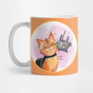 A Stray cat with his bot friend Mug